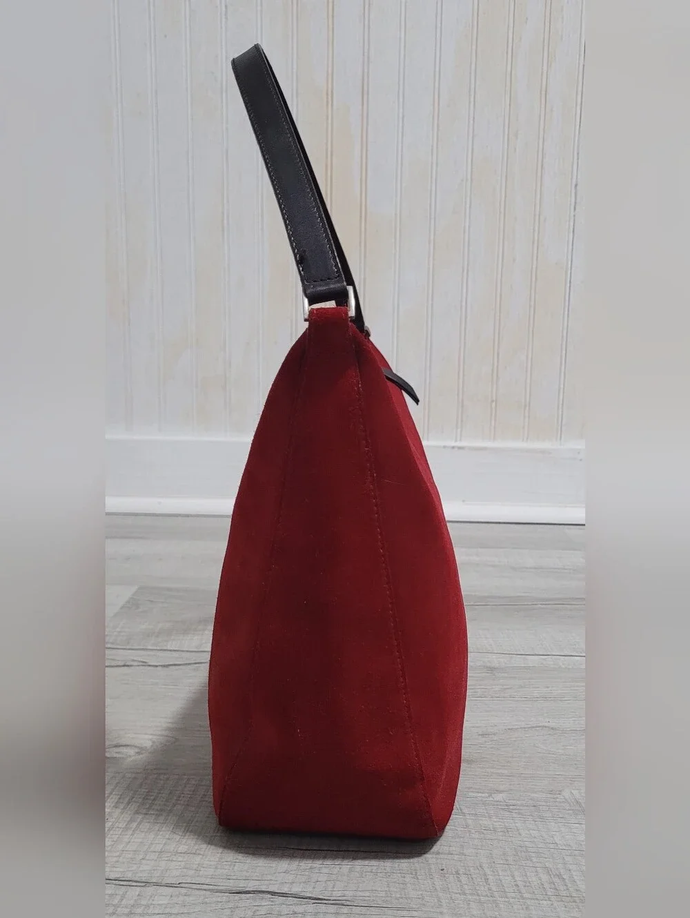 ​RARE Archival VTG Kate Spade Made in Italy Red Suede Shoulder Bag Size OS